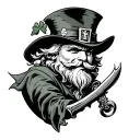 Leprechaun tattoo design idea