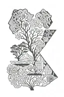 south Africa ireland tattoo design idea