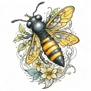 fireflies tattoo design idea