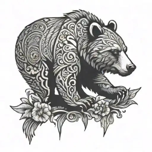 Nordic Bear tattoo design idea
