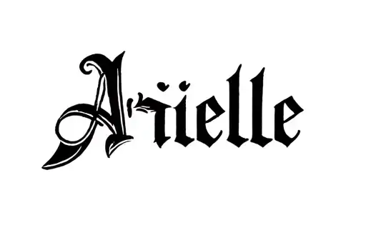 "Arielle" tattoo design idea