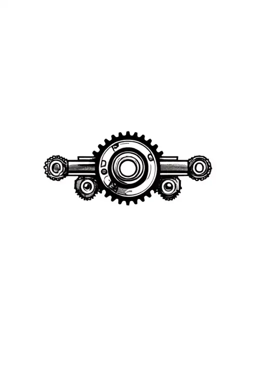 sprockets valves pistons tattoo design idea