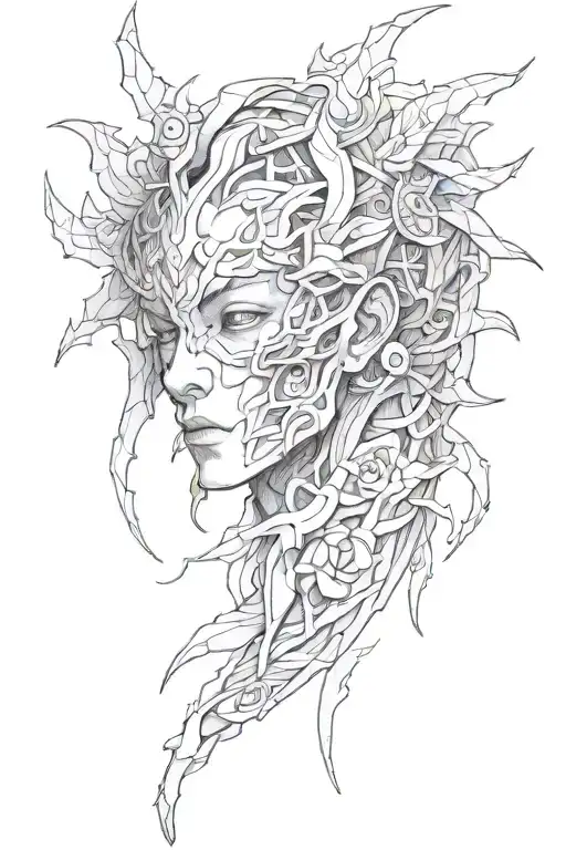 Gojo Satoru Hollow Purple tattoo design idea