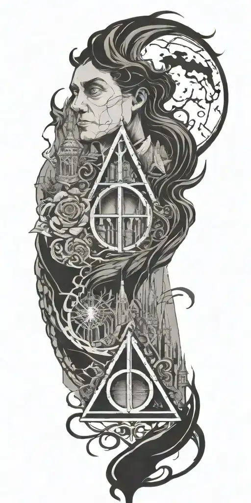 Harry Potter and the Deathly Hallows tattoo design idea