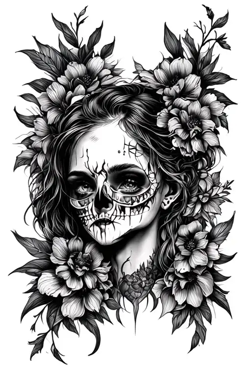 Blind and mute deaf tattoo design idea