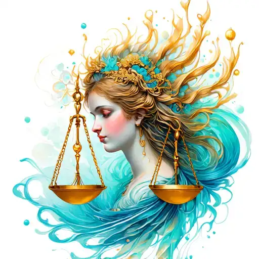 Libra And Aquarius tattoo design idea