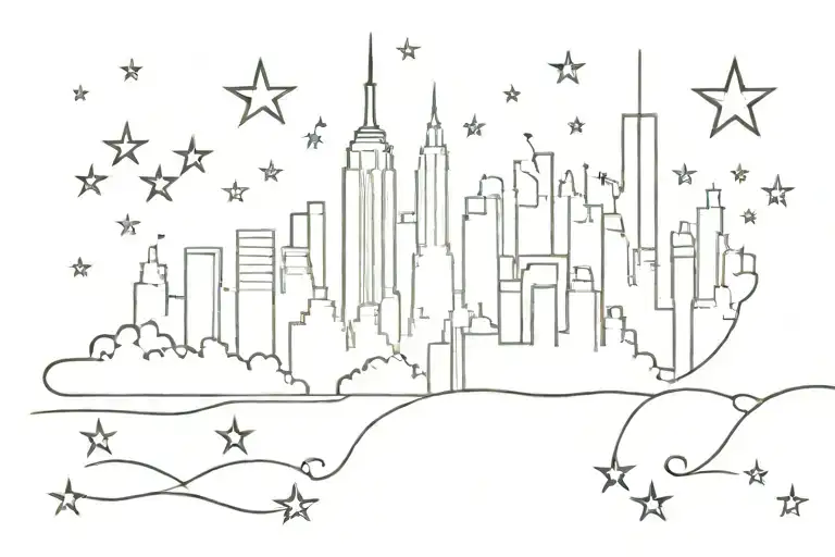 minimalist-outline-of-new-york-city-skyline-with-tattoo-idea-blackink-ai