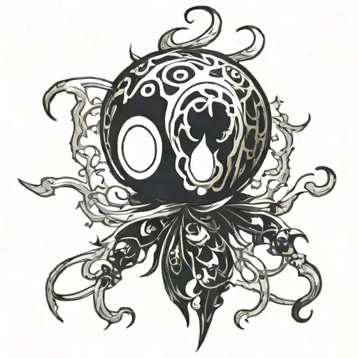 Hollow Knight abyssal shriek tattoo design idea