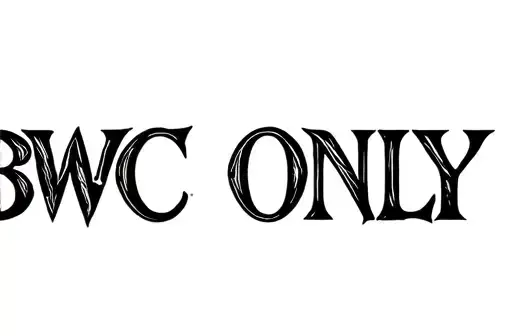 "BWC ONLY" tattoo design idea