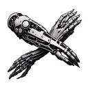 bionic arm design tattoo design idea