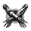 bionic arm design tattoo design idea