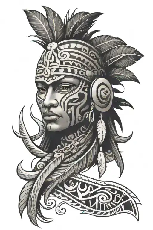 Taino tribal tattoo tattoo design idea