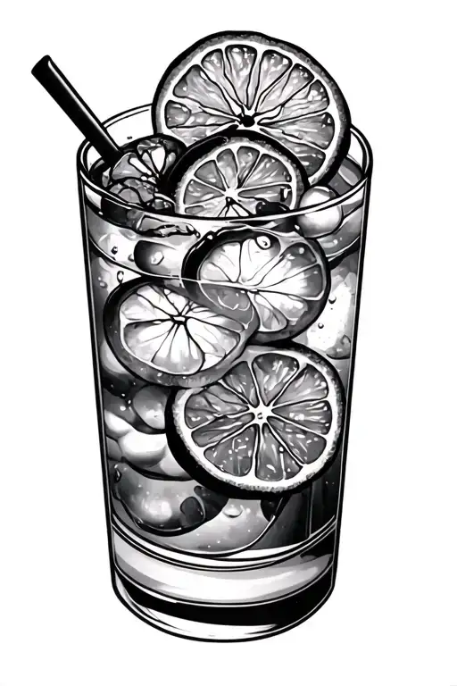 Gin And Tonic tattoo design idea