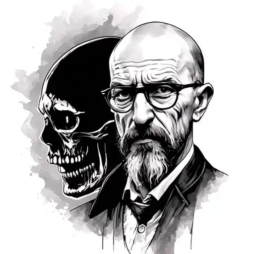 Walter White and Lich tattoo design idea