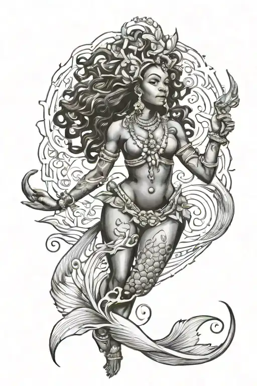 Oshun Mami Wata tattoo design idea