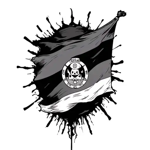 One Piece Flag tattoo design idea