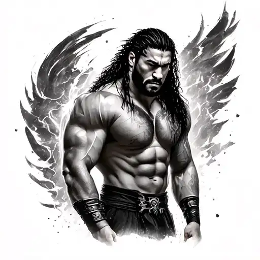 Roman Reigns tattoo design idea