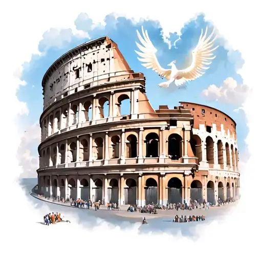 Colosseum, Navigator, Meander, Heaven tattoo design idea