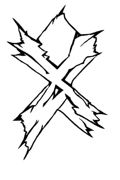 Rebel Flag torn skin tattoo design idea