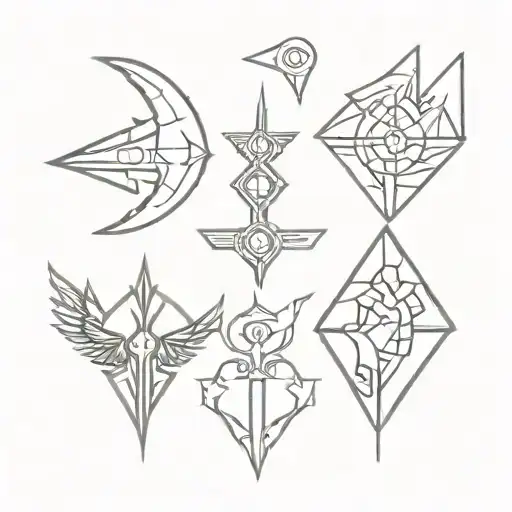Zelda, kingdom hearts, supernatural and imagine Dragons  tattoo design idea