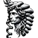 Asclepius tattoo design idea