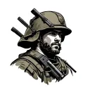 soldier tattoo design idea
