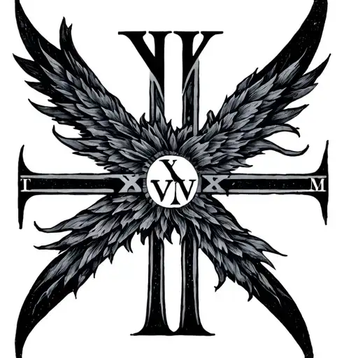 tatoo of roman numerals XI XV MMV and XI XV MMVII and this too shall pass tattoo design idea