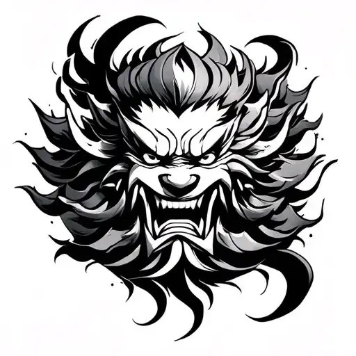 Raijin tattoo design idea