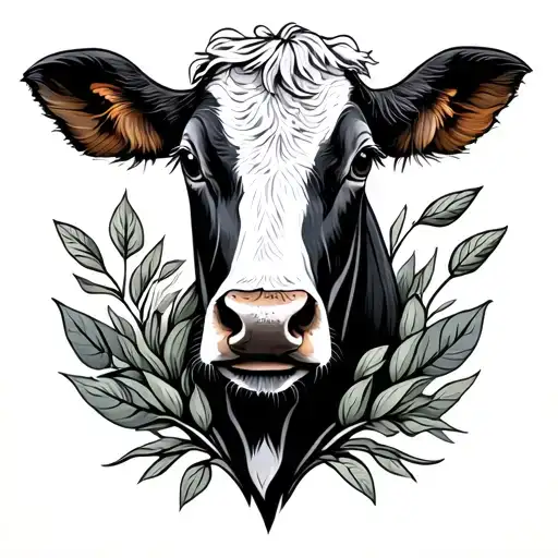 farm elements scattered throughout tattoo design idea