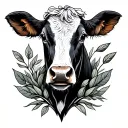 farm elements scattered throughout tattoo design idea