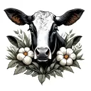 farm elements scattered throughout tattoo design idea