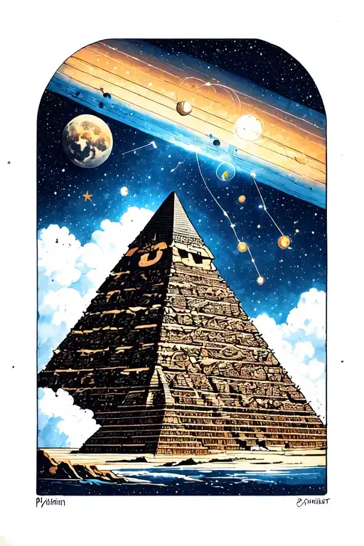 Orion constellation, Orion belt, Osiris, pyramids of Giza, Nile river,  tattoo design idea