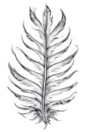 Feather tattoo design idea