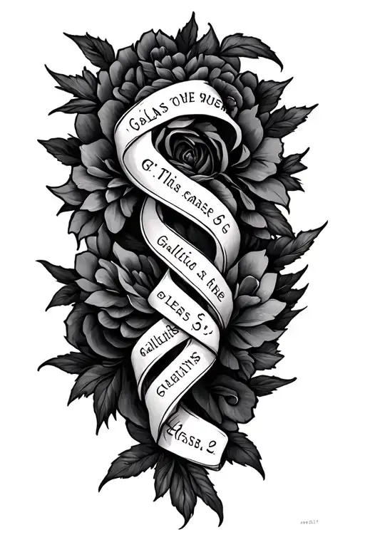 Galatians 6:9 tattoo design idea