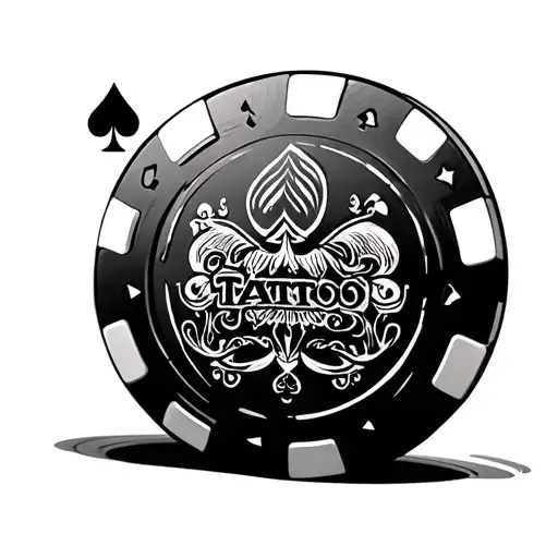 Poker Chip tattoo design idea