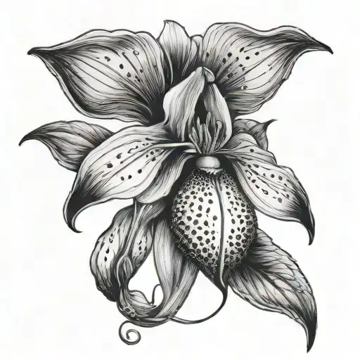 Lady Slipper tattoo design idea
