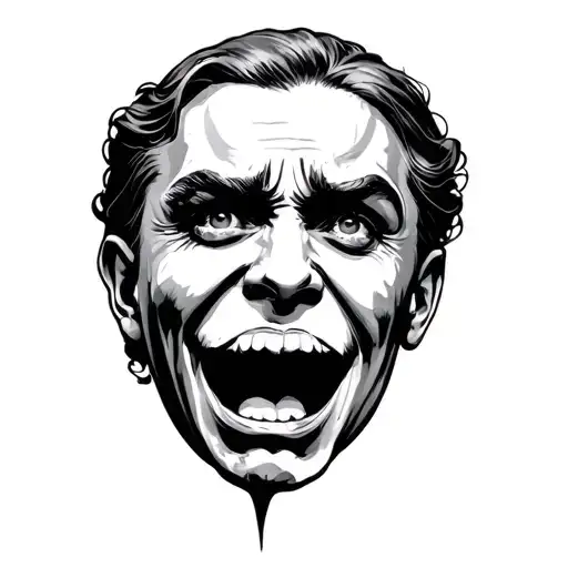 Comedy And Tragedy tattoo design idea