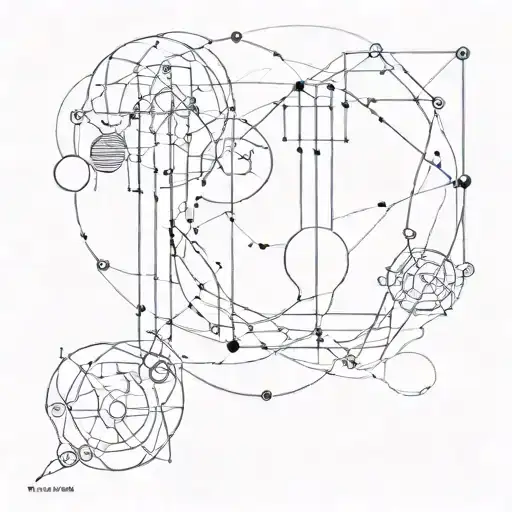 quantum mechanics metamodern tattoo design idea