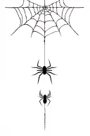Elbow Spider Web tattoo design idea