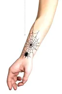 Elbow Spider Web tattoo design idea
