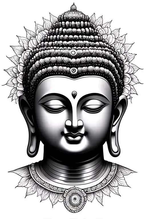 Mandal Buddha tattoo design idea