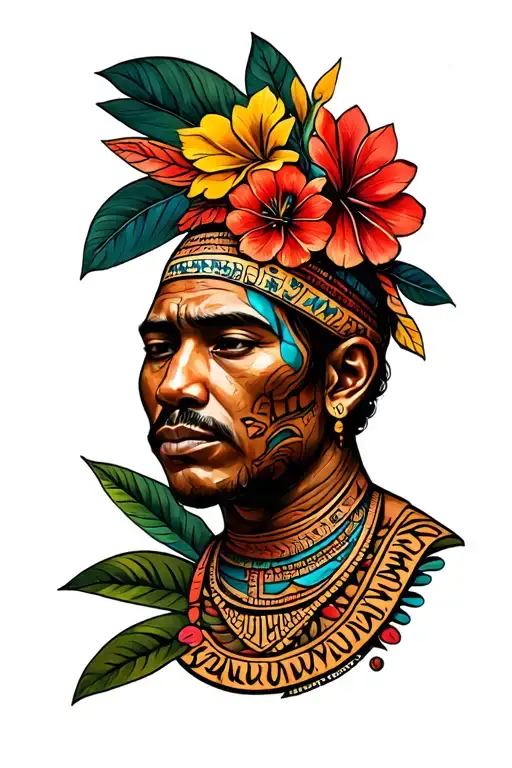 Dominican Taino tattoo design idea