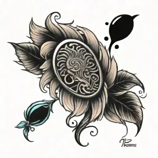  fingerprint mixed tattoo tattoo design idea