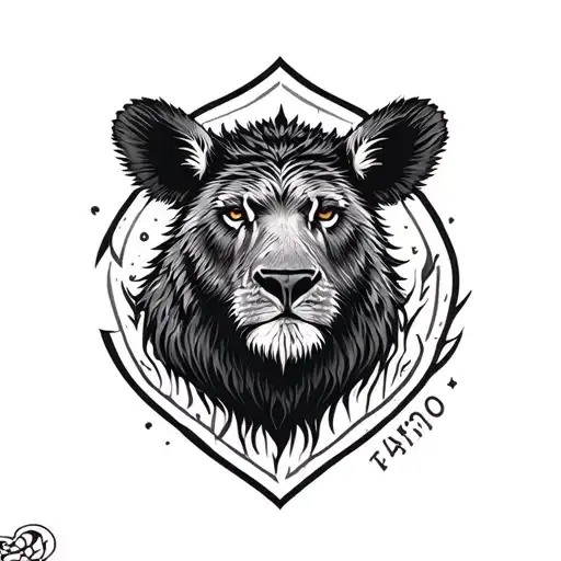 protect wildlife tattoo design idea