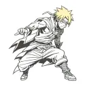 naruto, ichigo, edward elric mixed together tattoo design idea