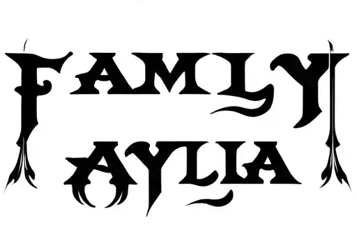 "Family 
Ayala " tattoo design idea