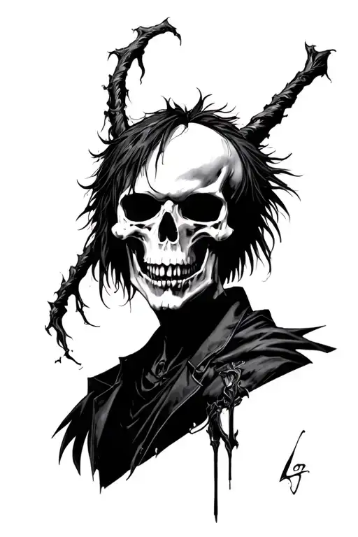 death note L tattoo design idea