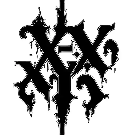 "X-X!V''Q" castlevania symphony of the night code  tattoo design idea