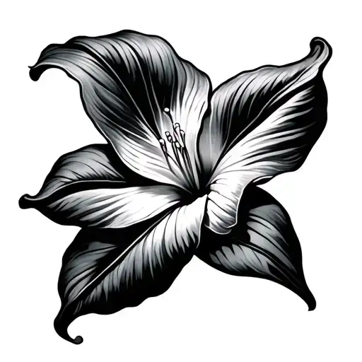 Peace Lily tattoo design idea
