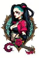 Jinx from arcane tattoo design idea